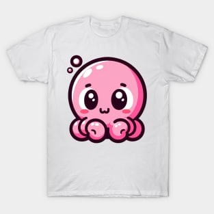 Pink funny octopus T-Shirt